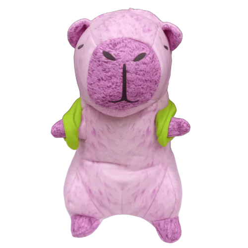 Peluche 3D - Capibara Carpincho Rosa (25 cm)