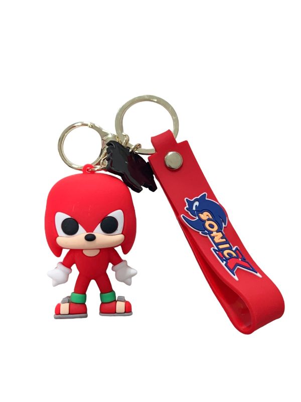 Llavero de goma 3D - Knuckles the echidna