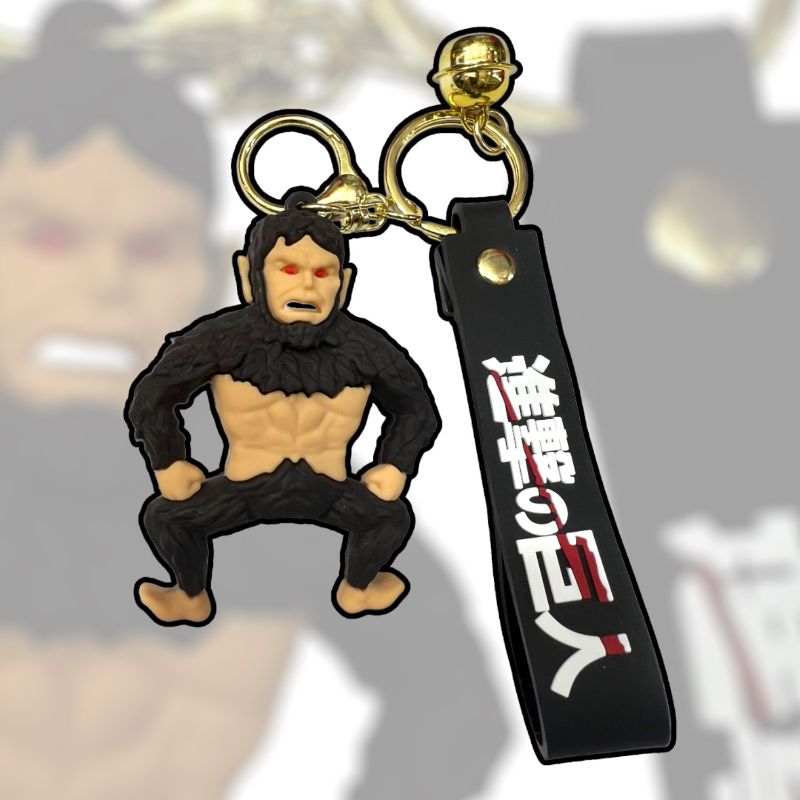 Llavero de goma 3D - Titan Bestia (Zeke Yeager)