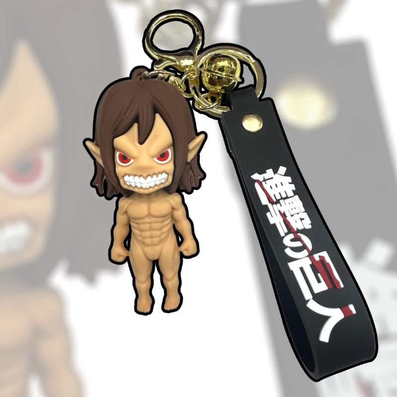 Llavero de goma 3D - Titan de Ataque (Eren Yeager)