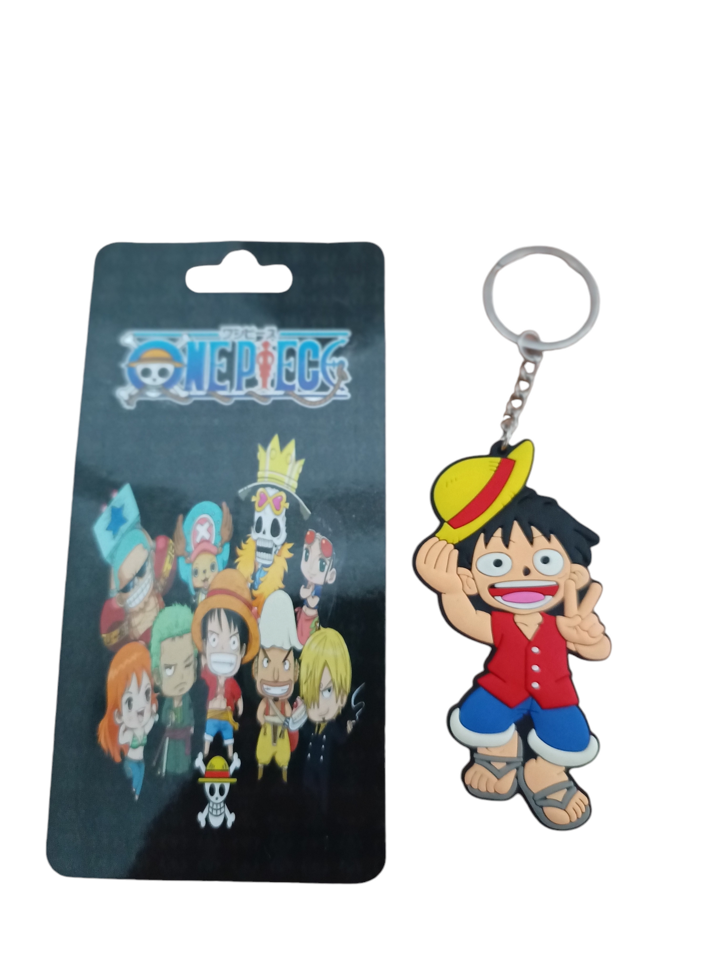 Llavero de goma 2D - Monkey D. Luffy (2 opciones)