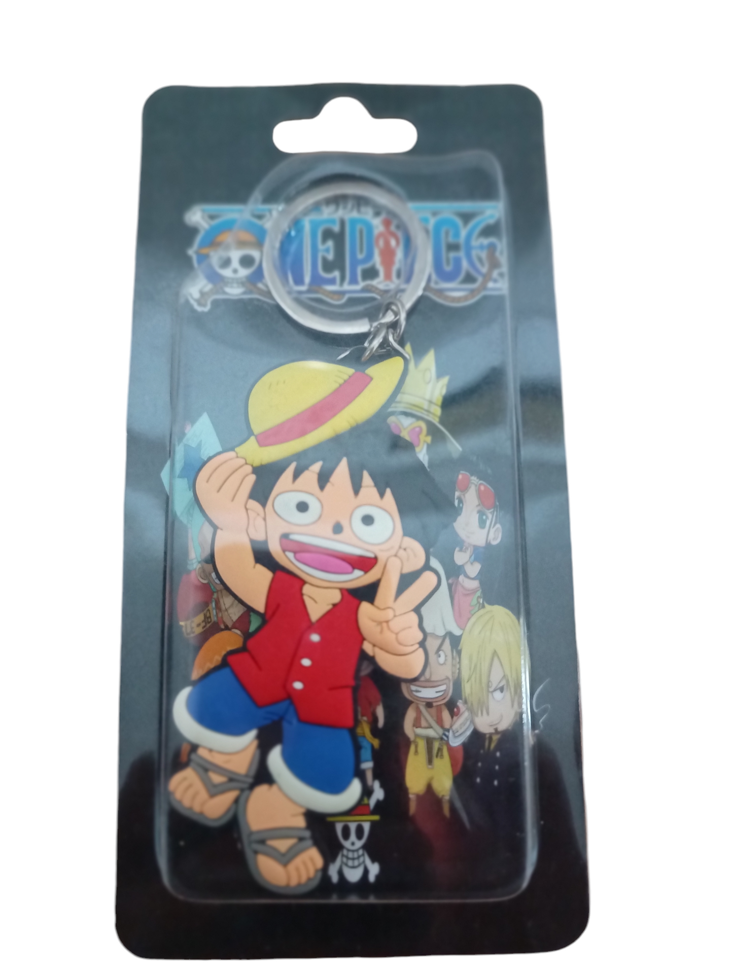 Llavero de goma 2D - Monkey D. Luffy (2 opciones)