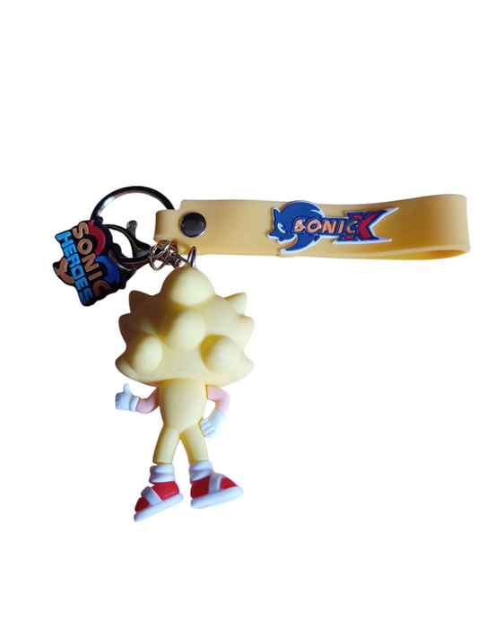 Llavero de goma 3D - Super Sonic