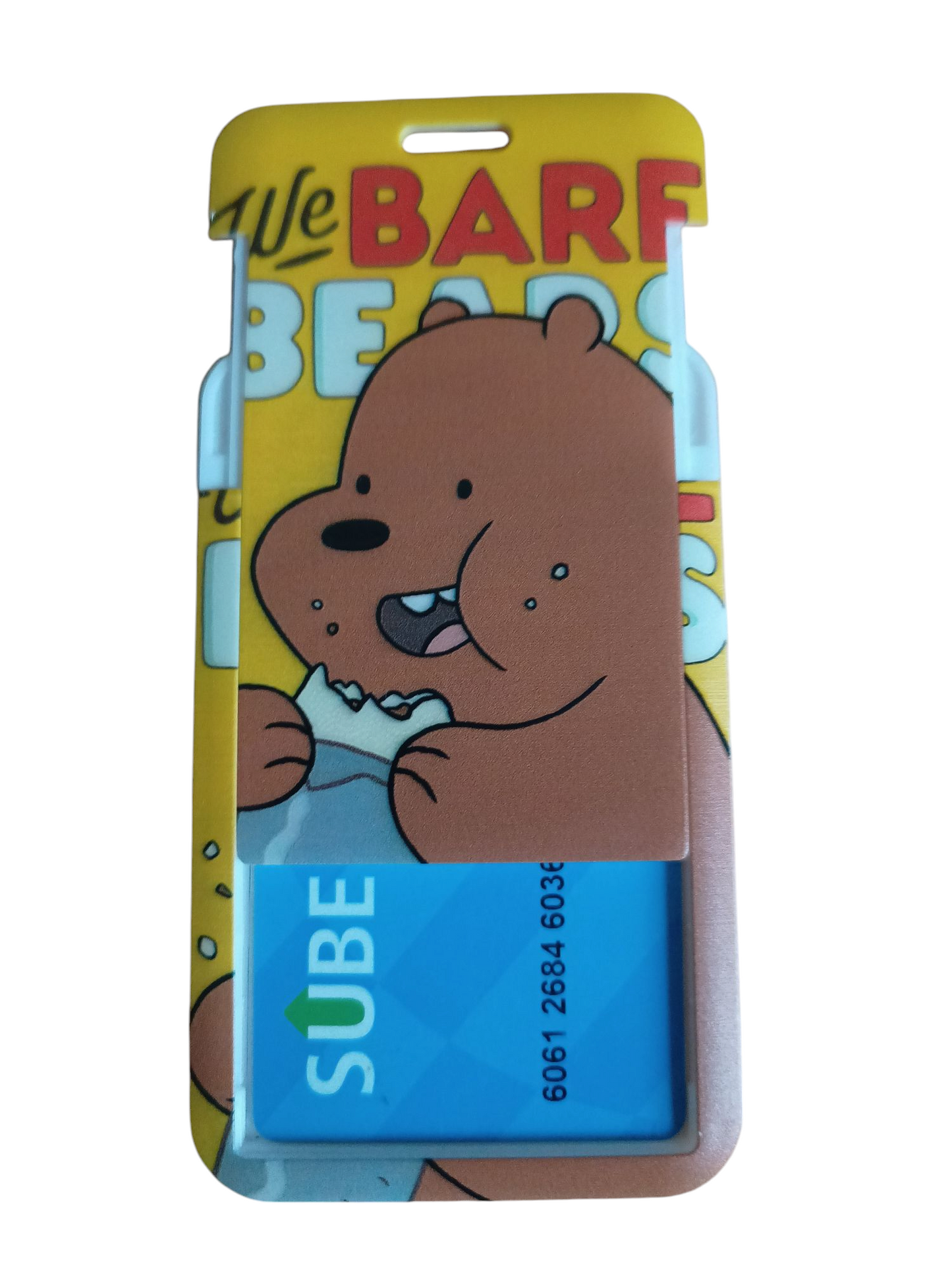 Porta SUBE correa - Pardo