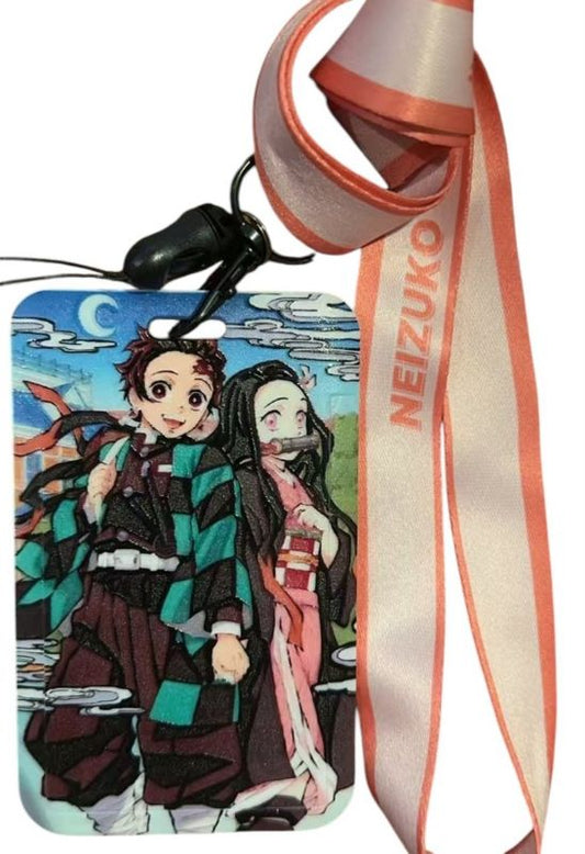 Porta SUBE correa - Tanjiro & Nezuko