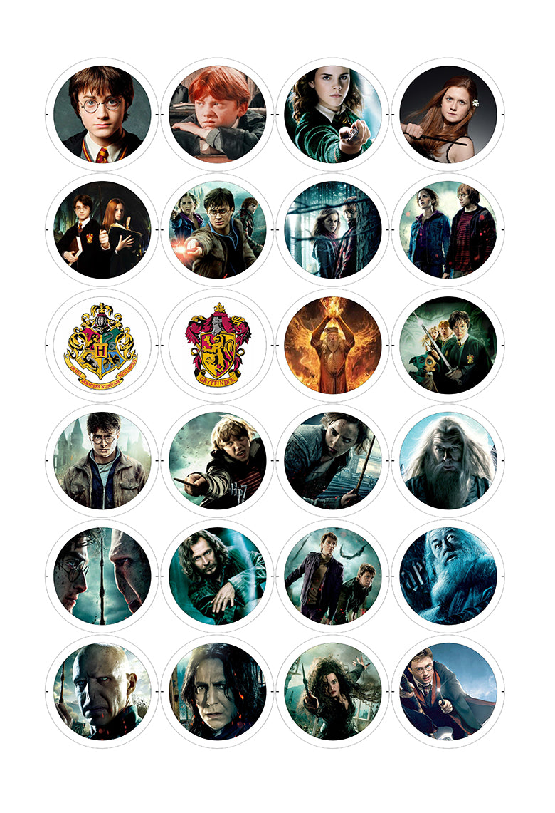 Harry Potter - 24 Pines de 56 mm