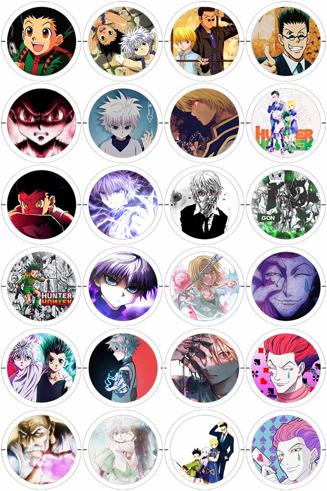 Hunter x Hunter - 24 Pines de 56 mm