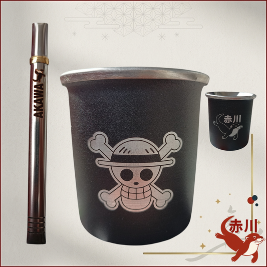 Mate Acero + bombilla - Mugiwara [AKAWA]