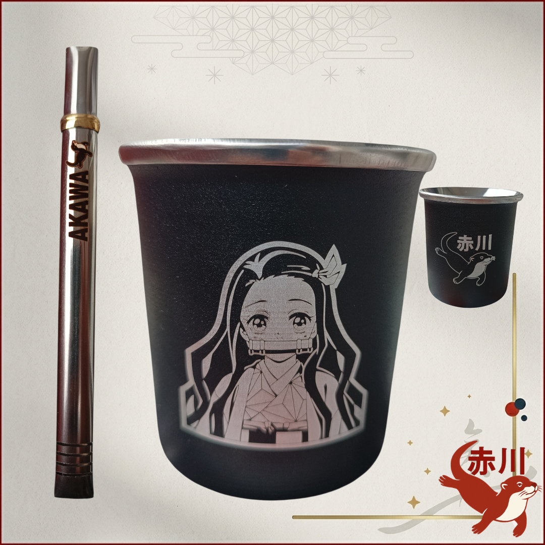 Mate Acero + bombilla - Nezuko Kamado [AKAWA]
