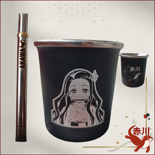 Mate Acero + bombilla - Nezuko Kamado [AKAWA]