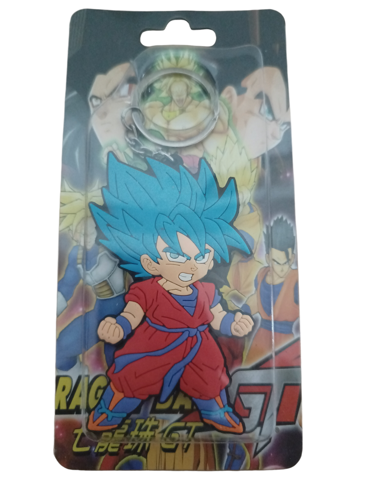 Llavero de goma 2D - Goku super saiyan blue