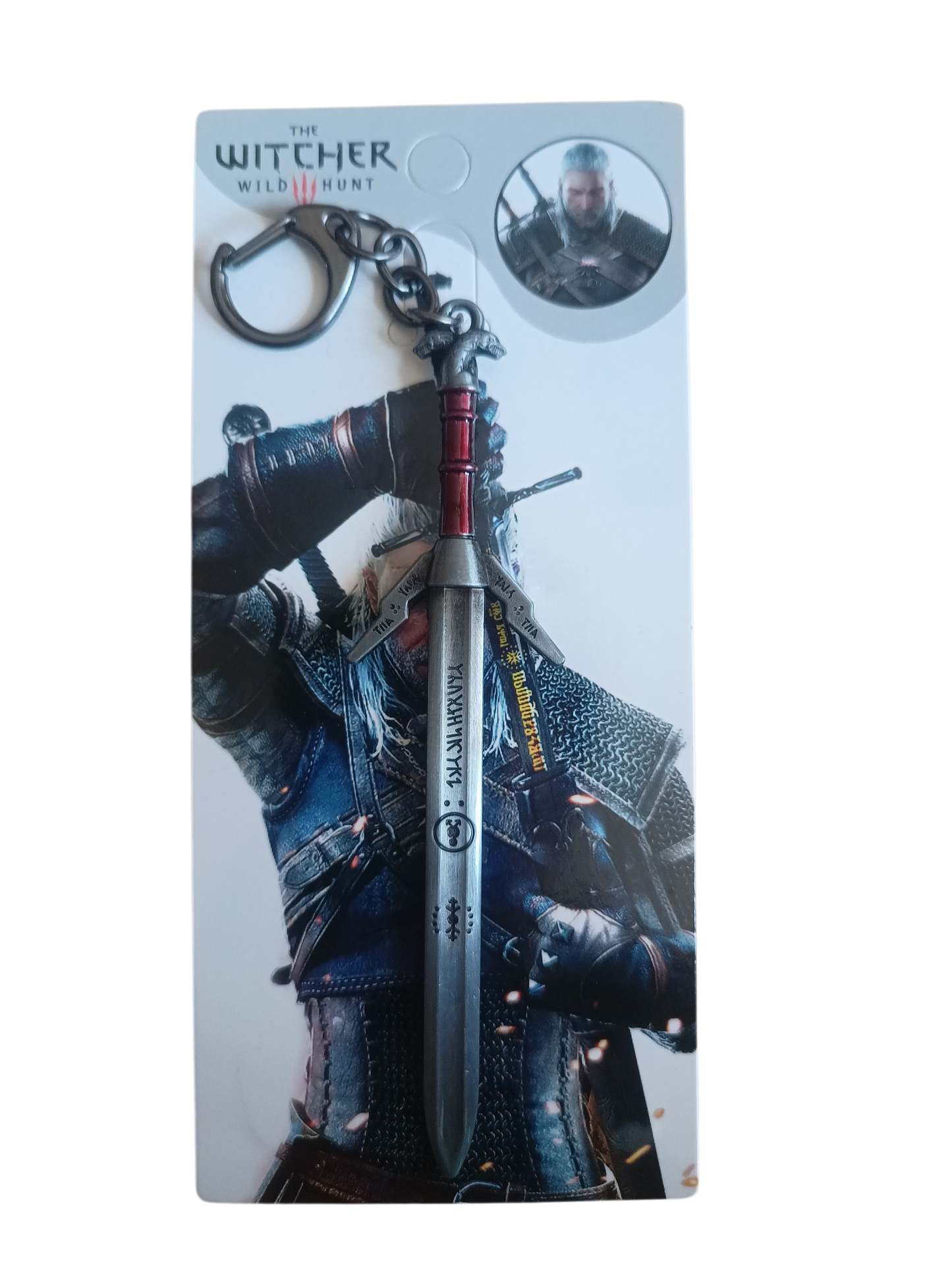 Llavero - Espada de acero de Geralt de Rivia