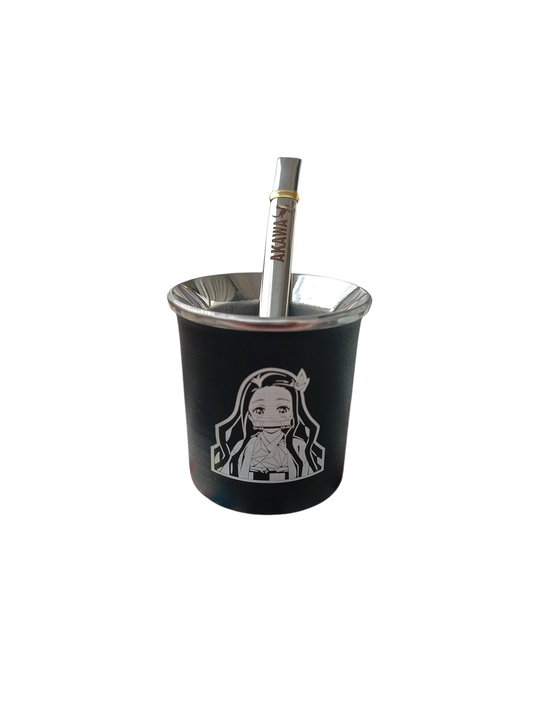 Mate Acero + bombilla - Nezuko Kamado [AKAWA]