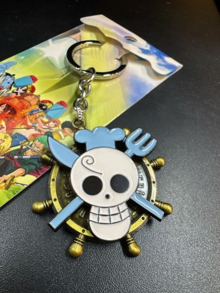 Llavero Spinner - Sanji Jolly Roger (metal)