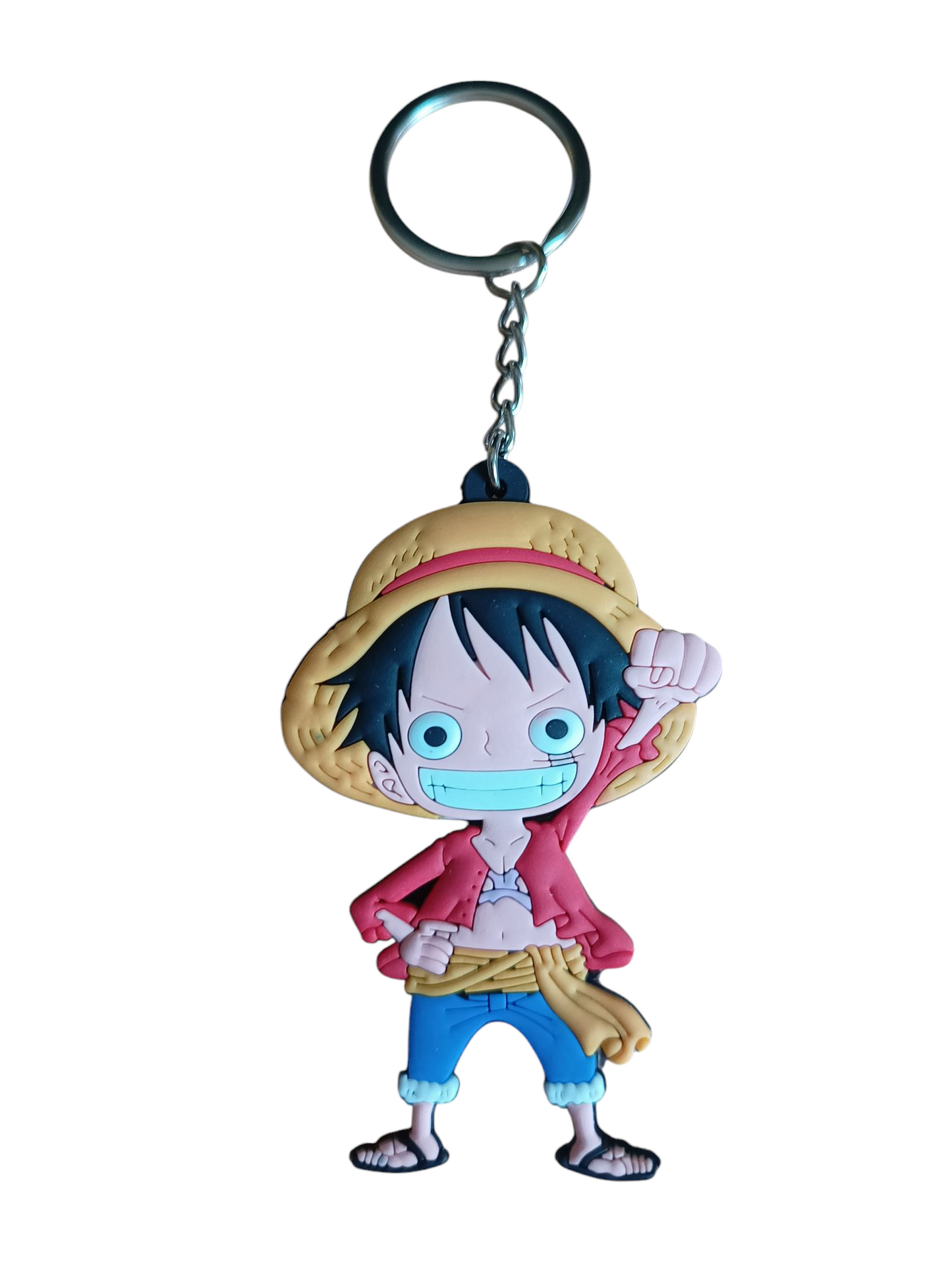 Llavero de goma 2D - Monkey D. Luffy (2 opciones)