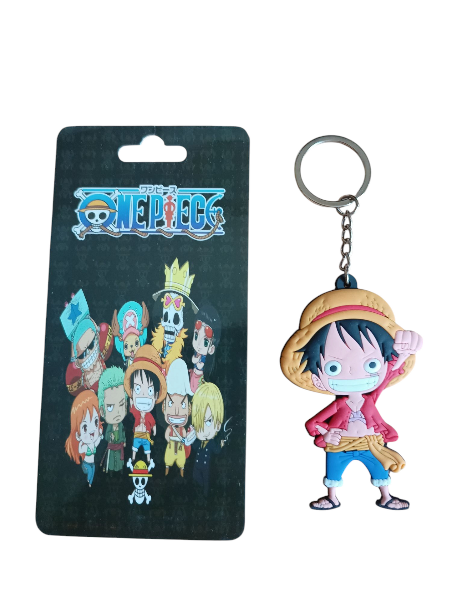 Llavero de goma 2D - Monkey D. Luffy (2 opciones)