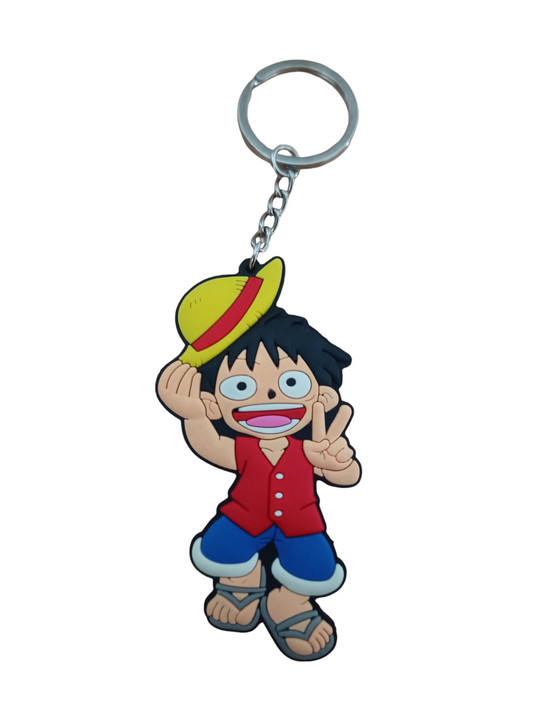 Llavero de goma 2D - Monkey D. Luffy