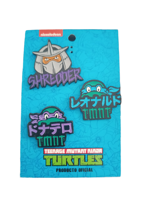 Set de 3 pin (prendedores) - Tortugas Ninjas mod. A