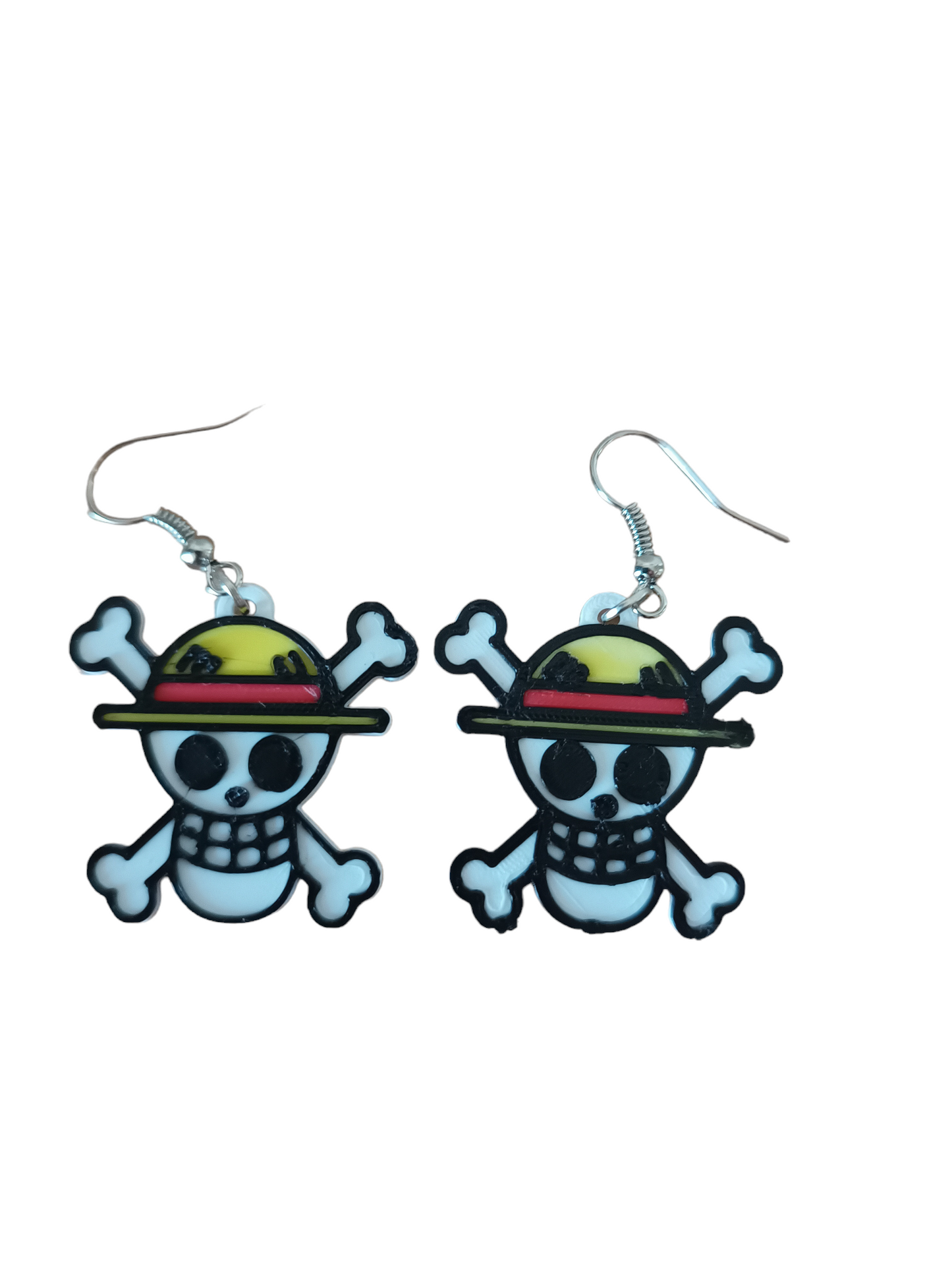 Aros 3D - Sombreros de Paja (Mugiwaras) Jolly Roger (PVC)