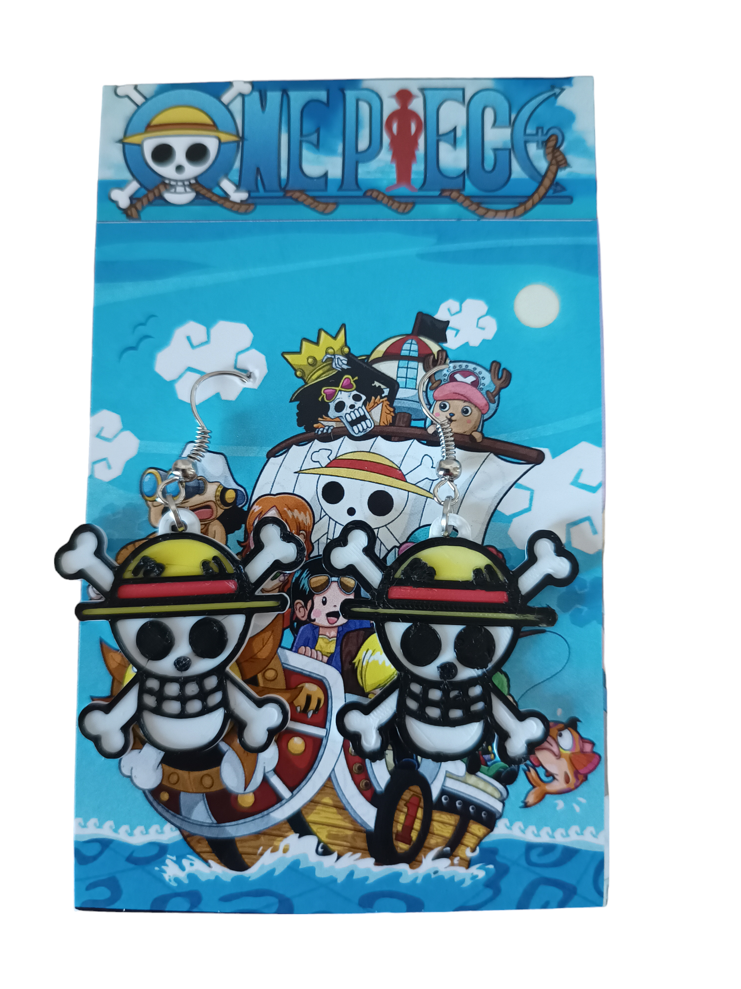 Aros 3D - Sombreros de Paja (Mugiwaras) Jolly Roger (PVC)