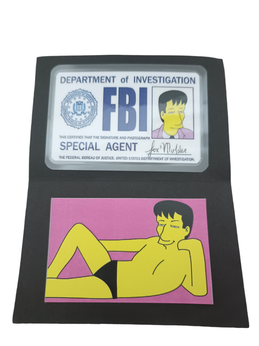 Credencial - Fox Mulder (ver. Los Simpsons)