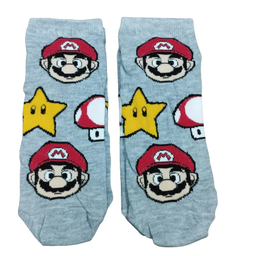 Soquetes (medias cortas) - Mario, Mushroom & Power Star