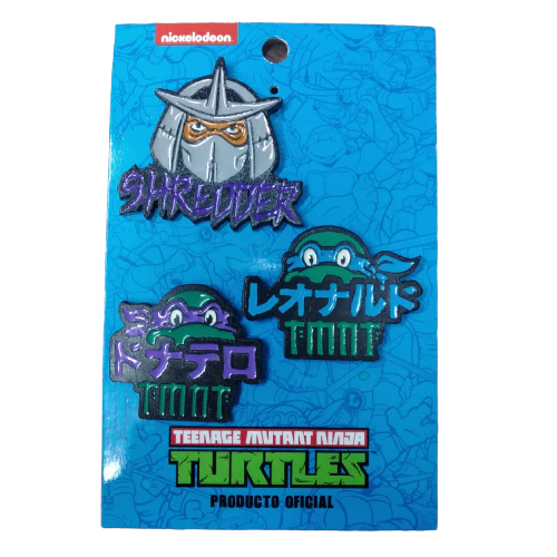 Set de 3 pin (prendedores) - Tortugas Ninjas mod. A