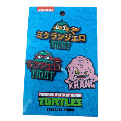 Set de 3 pin (prendedores) - Tortugas Ninjas mod. B