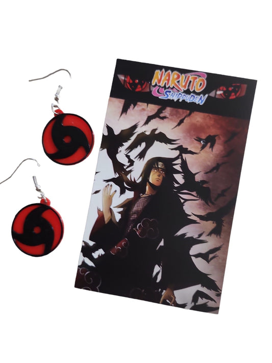 Aros 3D - Mangekyo Sharingan de Itachi Uchiha (PVC)