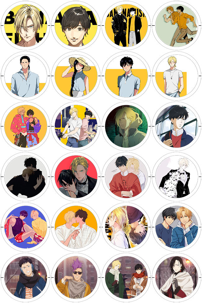 Banana Fish - 24 Pines de 56 mm