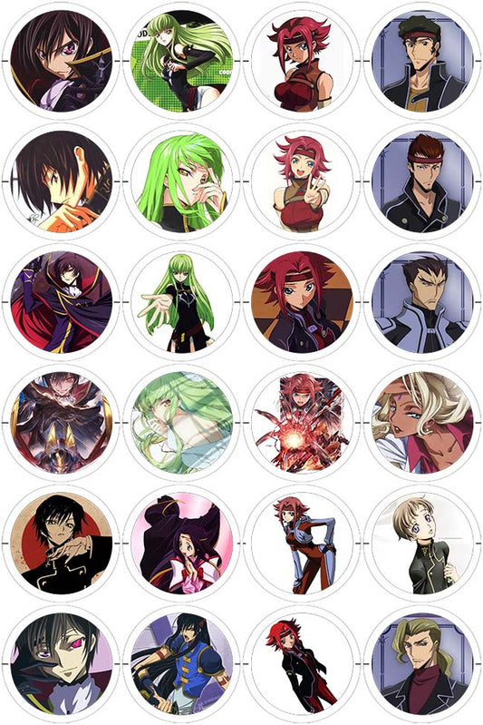 Code Geass - 24 Pines de 56 mm