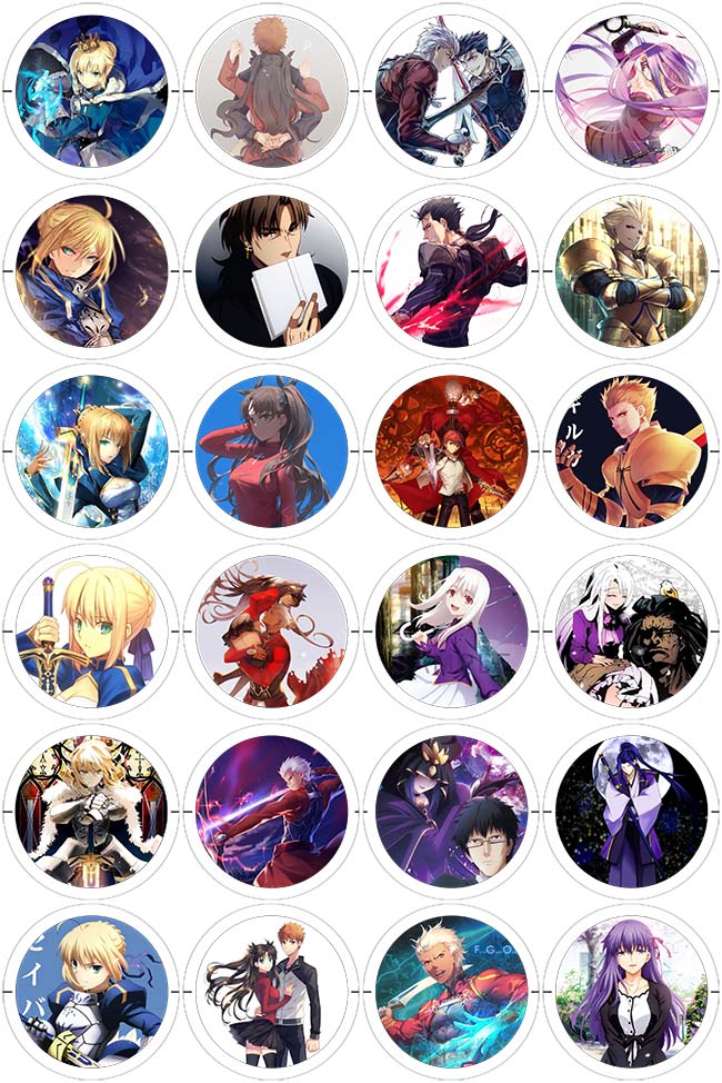 Fate Stay/Night - 24 Pines de 56 mm