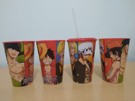 Vaso con sorbete One Piece