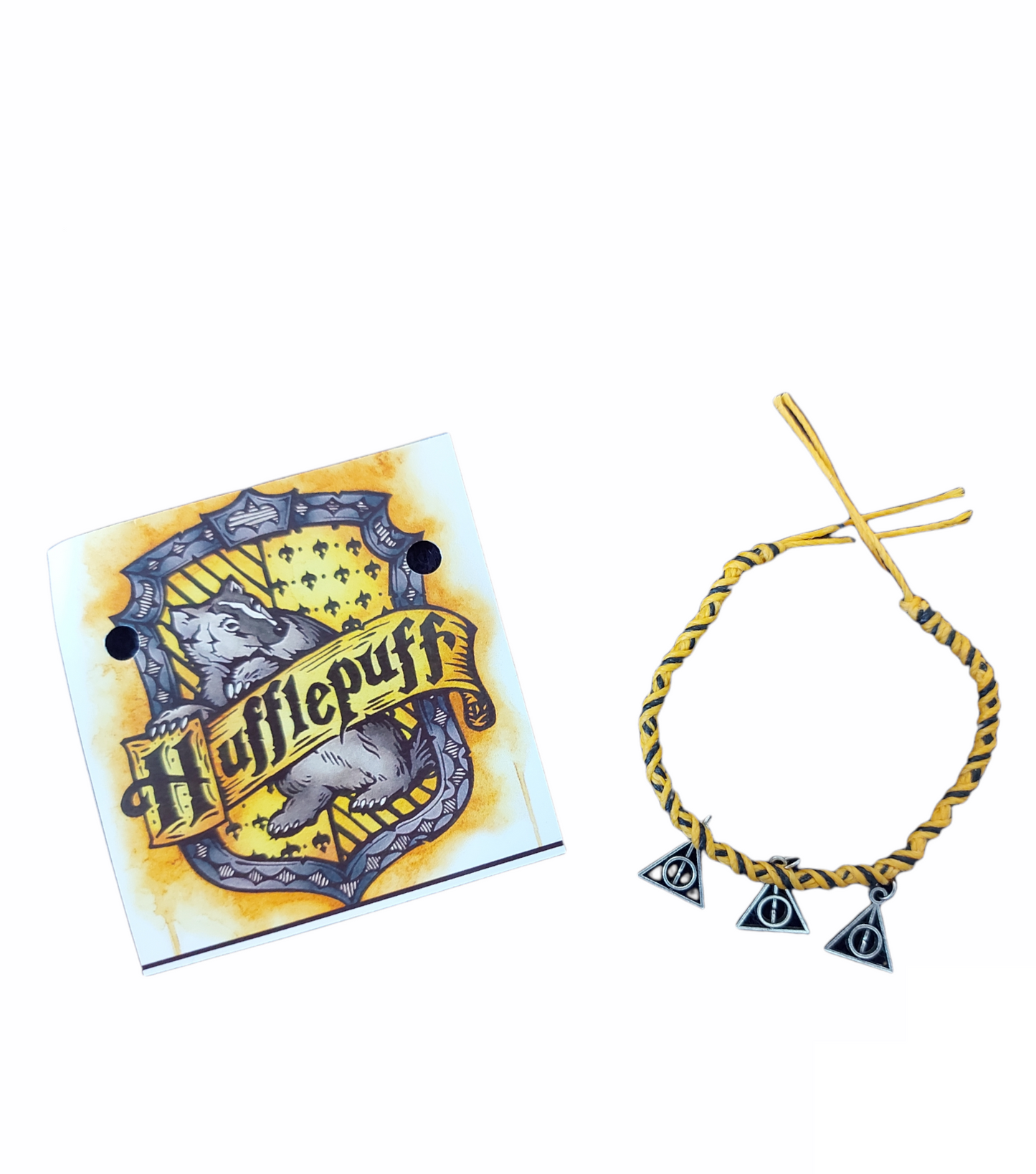 Pulsera artesanal - Hufflepuff