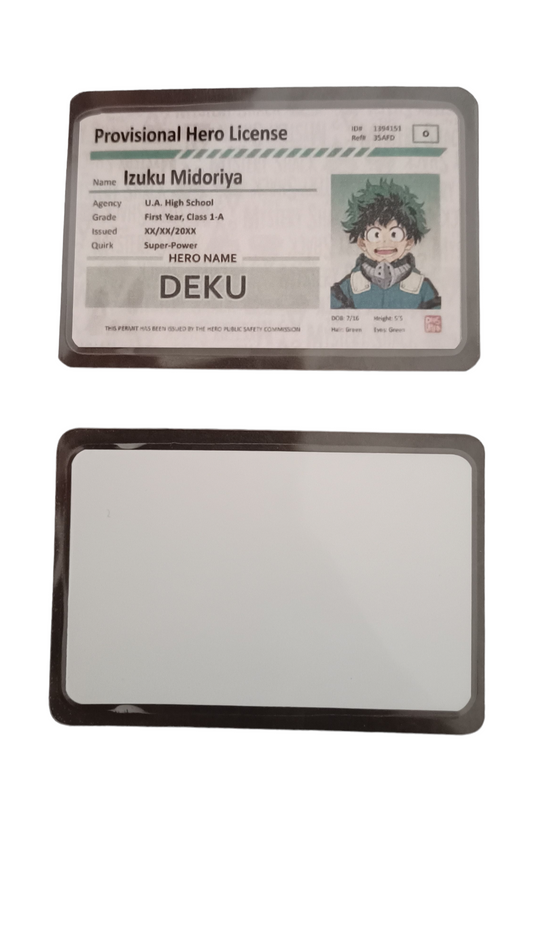 Credencial de héroe - Izuku Midoriya (Deku)