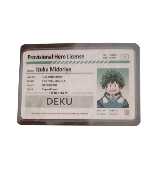 Credencial de héroe - Izuku Midoriya (Deku)