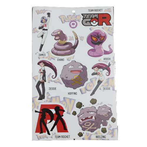 Pokemon - Equipo Rocket - stickers de PVC