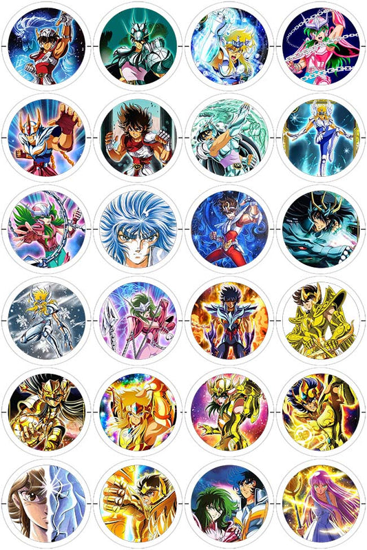 Saint Seiya - 24 Pines de 56 mm