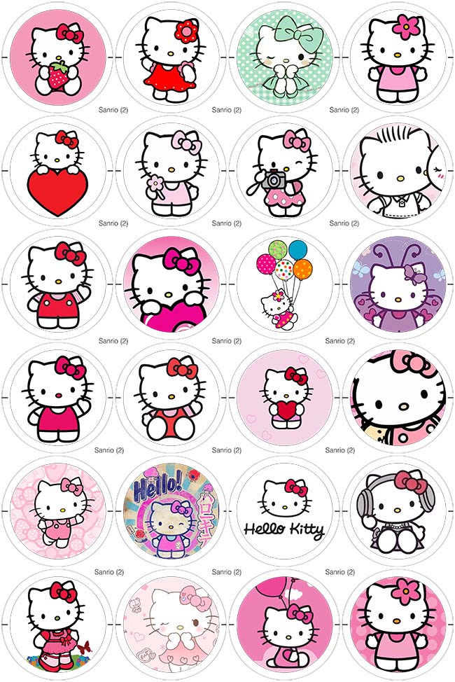 Hello Kitty - 24 Pines de 56 mm