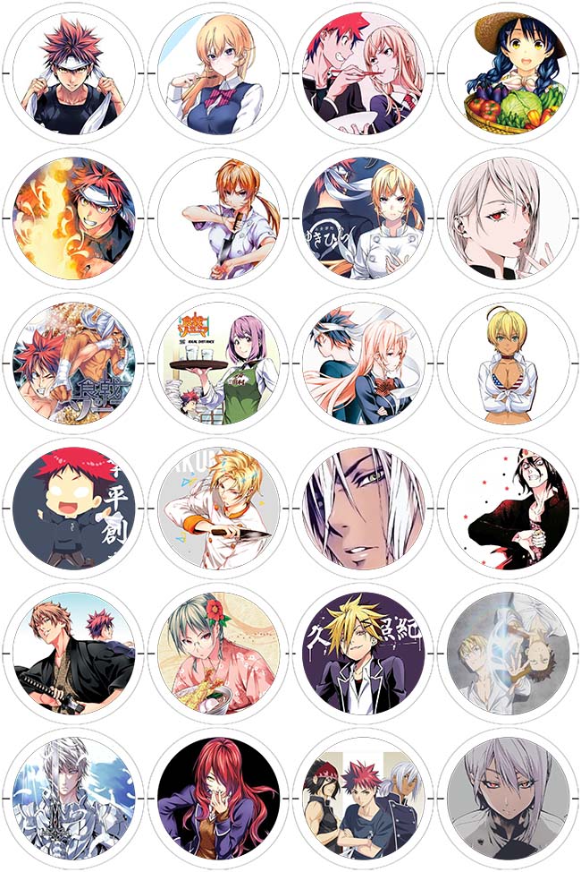 Shokugeki no Soma - 24 Pines de 56 mm